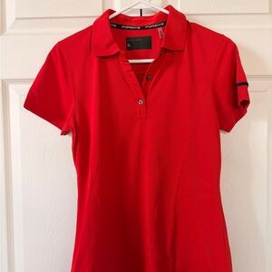 Porsche Design Women’s Red Short-Sleeve Polo Shirt